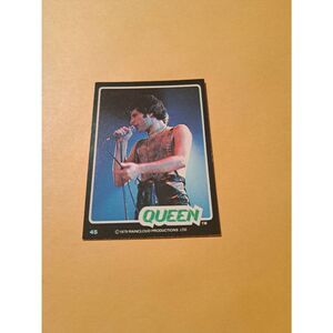 Vintage 1979 Raincloud Productions Queen Trading Card #45 Rock Band Memorabilia